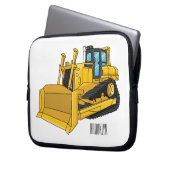 Abbildung des Bulldozer-Cartoon Laptopschutzhülle (Vorderseite Links)