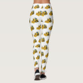 Abbildung des Bulldozer-Cartoon Leggings (Rückseite)