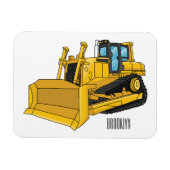 Abbildung des Bulldozer-Cartoon Magnet (Horizontal)