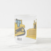 Abbildung des Bulldozer-Cartoon Mattglastasse (Mittel)