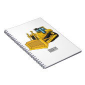 Abbildung des Bulldozer-Cartoon Notizblock (Rechte Seite)