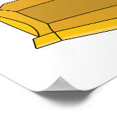 Abbildung des Bulldozer-Cartoon Poster (Ecke)