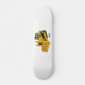 Abbildung des Bulldozer-Cartoon Skateboard (Vorne)