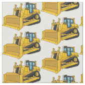 Abbildung des Bulldozer-Cartoon Stoff (Nahaufnahme)