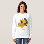 Abbildung des Bulldozer-Cartoon Sweatshirt (Vorne ganz)