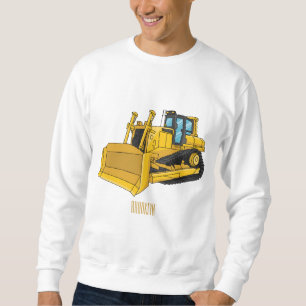 Abbildung des Bulldozer-Cartoon Sweatshirt