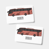 Abbildung des Bus-Cartoon Ausweis (Vorder- & Rückseite)
