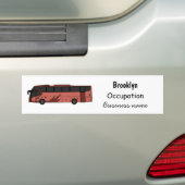 Abbildung des Bus-Cartoon Autoaufkleber (Auf Auto)