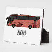 Abbildung des Bus-Cartoon Fotoplatte (Seite)