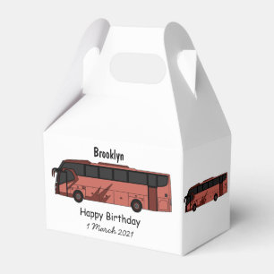 Abbildung des Bus-Cartoon Geschenkschachtel