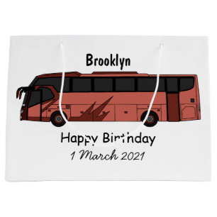 Abbildung des Bus-Cartoon Große Geschenktüte