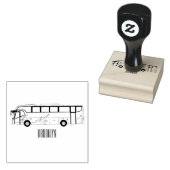 Abbildung des Bus-Cartoon Gummistempel (Stempel)