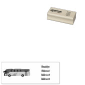 Abbildung des Bus-Cartoon Gummistempel (Stempel)