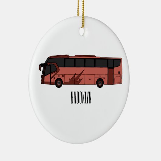 Abbildung des Bus-Cartoon Keramik Ornament (Rechts)