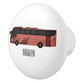 Abbildung des Bus-Cartoon Keramikknauf (Rechts)