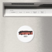 Abbildung des Bus-Cartoon Magnet (In Situ (Geschirrspüler))