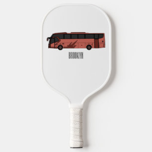 Abbildung des Bus-Cartoon Pickleball Schläger