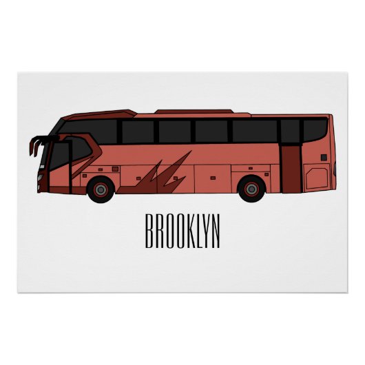 Abbildung des Bus-Cartoon Poster (Vorderseite)
