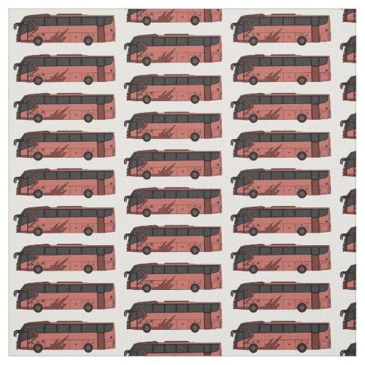 Abbildung des Bus-Cartoon Stoff (Muster)