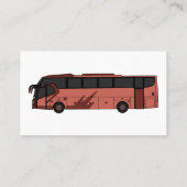 Abbildung des Bus-Cartoon Visitenkarte (Rückseite)