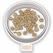 Abbildung des Cartoon Aufkleber (Vorderseite)