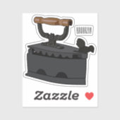 Abbildung des Cartoon aus Kohle Aufkleber (Blatt)