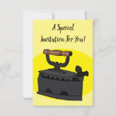 Abbildung des Cartoon aus Kohle Einladung (Rückseite)