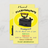 Abbildung des Cartoon aus Kohle Einladung (Vorne/Hinten)