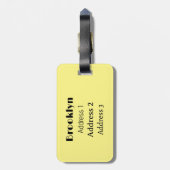 Abbildung des Cartoon aus Kohle Gepäckanhänger (Rückseite vertikal)