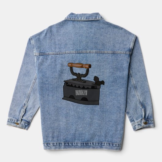 Abbildung des Cartoon aus Kohle Jeansjacke (Rückseite)