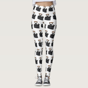 Abbildung des Cartoon aus Kohle Leggings