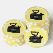Abbildung des Cartoon aus Kohle Pokerchips (Stapel)
