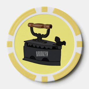 Abbildung des Cartoon aus Kohle Pokerchips