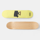 Abbildung des Cartoon aus Kohle Skateboard (Horizontal)