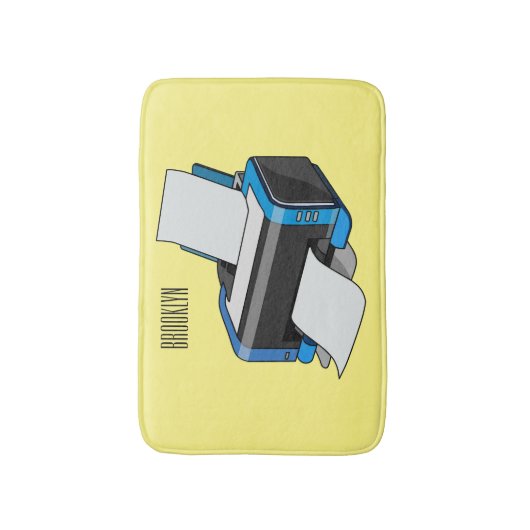 Abbildung des Cartoon Badematte (Vorderseite Vertikal)