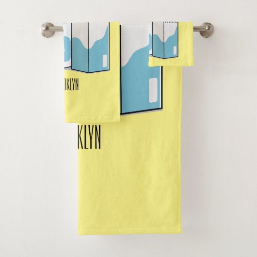 Abbildung des Cartoon Badhandtuch Set (Insitu)