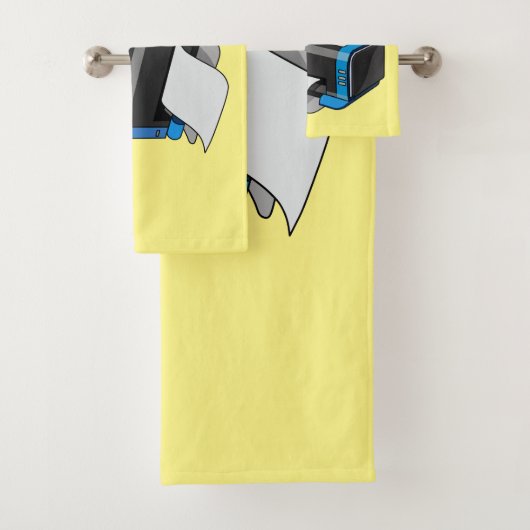 Abbildung des Cartoon Badhandtuch Set (Insitu)