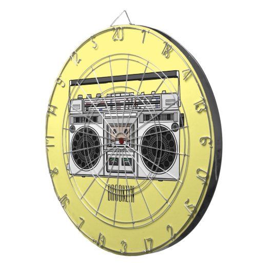 Abbildung des Cartoon Dartscheibe (Vorderseite rechts)