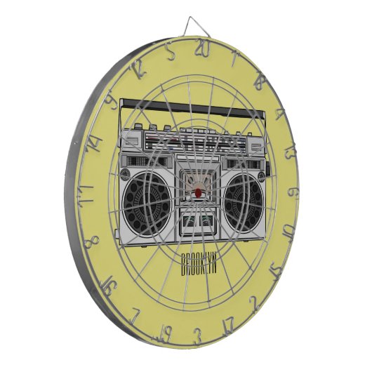 Abbildung des Cartoon Dartscheibe (Vorderseite Links)