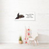 Abbildung des Cartoon der Dampflokomotive Banner (Insitu)