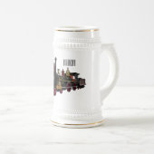 Abbildung des Cartoon der Dampflokomotive Bierglas (VorderseiteRechts)