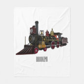 Abbildung des Cartoon der Dampflokomotive Fleecedecke (Vorderseite)