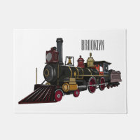 Abbildung des Cartoon der Dampflokomotive