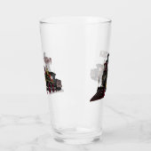 Abbildung des Cartoon der Dampflokomotive Glas (Links)