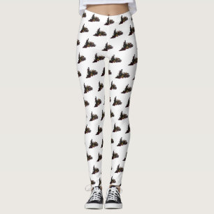 Abbildung des Cartoon der Dampflokomotive Leggings