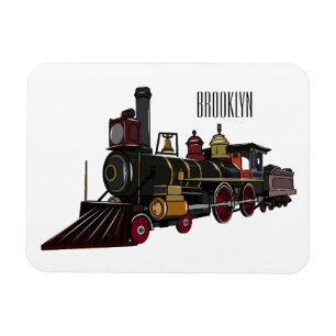 Abbildung des Cartoon der Dampflokomotive Magnet
