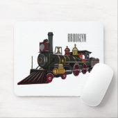 Abbildung des Cartoon der Dampflokomotive Mousepad (Mit Mouse)