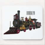 Abbildung des Cartoon der Dampflokomotive Mousepad<br><div class="desc">Abbildung des Cartoon der Dampflokomotive</div>