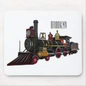Abbildung des Cartoon der Dampflokomotive Mousepad (Vorne)