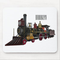 Abbildung des Cartoon der Dampflokomotive